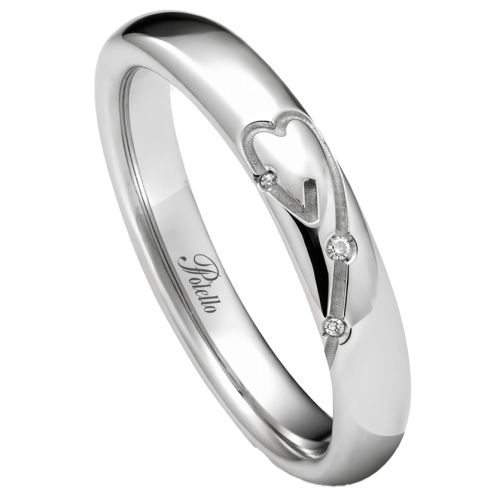 Fede Nuziale Polello Collezione Petalo d'Amore 3411DPT