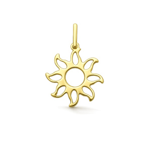 Ciondolo Sole Oro Giallo GL102427