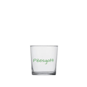Tumbler con scritta Peesgatt