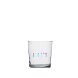Tumbler con scritta T’ha Fatt