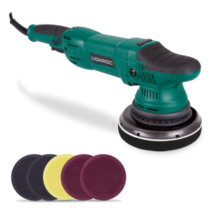 Lucidatrice auto a doppia azione 1050W – 150mm | Incl. 7 dischi lucidanti