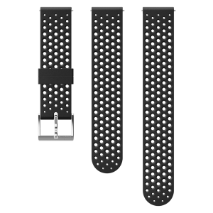 Cinturino in silicone Suunto da 20 mm Athletic 1 Black Steel taglia S+M