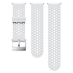 Cinturino in silicone Suunto da 24 mm Athletic 1 White Steel misura S+M