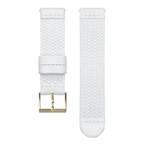 Cinturino in tessuto intrecciato Suunto da 20 mm Athletic 5 White Gold taglia S