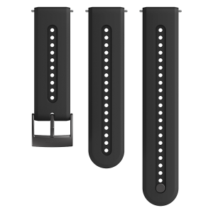 Cinturino in silicone Suunto da 24 mm Athletic 7 Charcoal Black taglia S+M