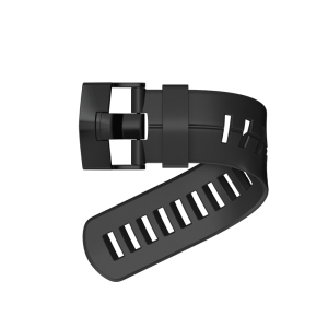 Cinturino di prolunga in silicone nero con fibbia nera per Suunto DX