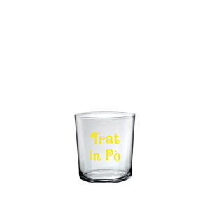 Tumbler con scritta Trat in Pò