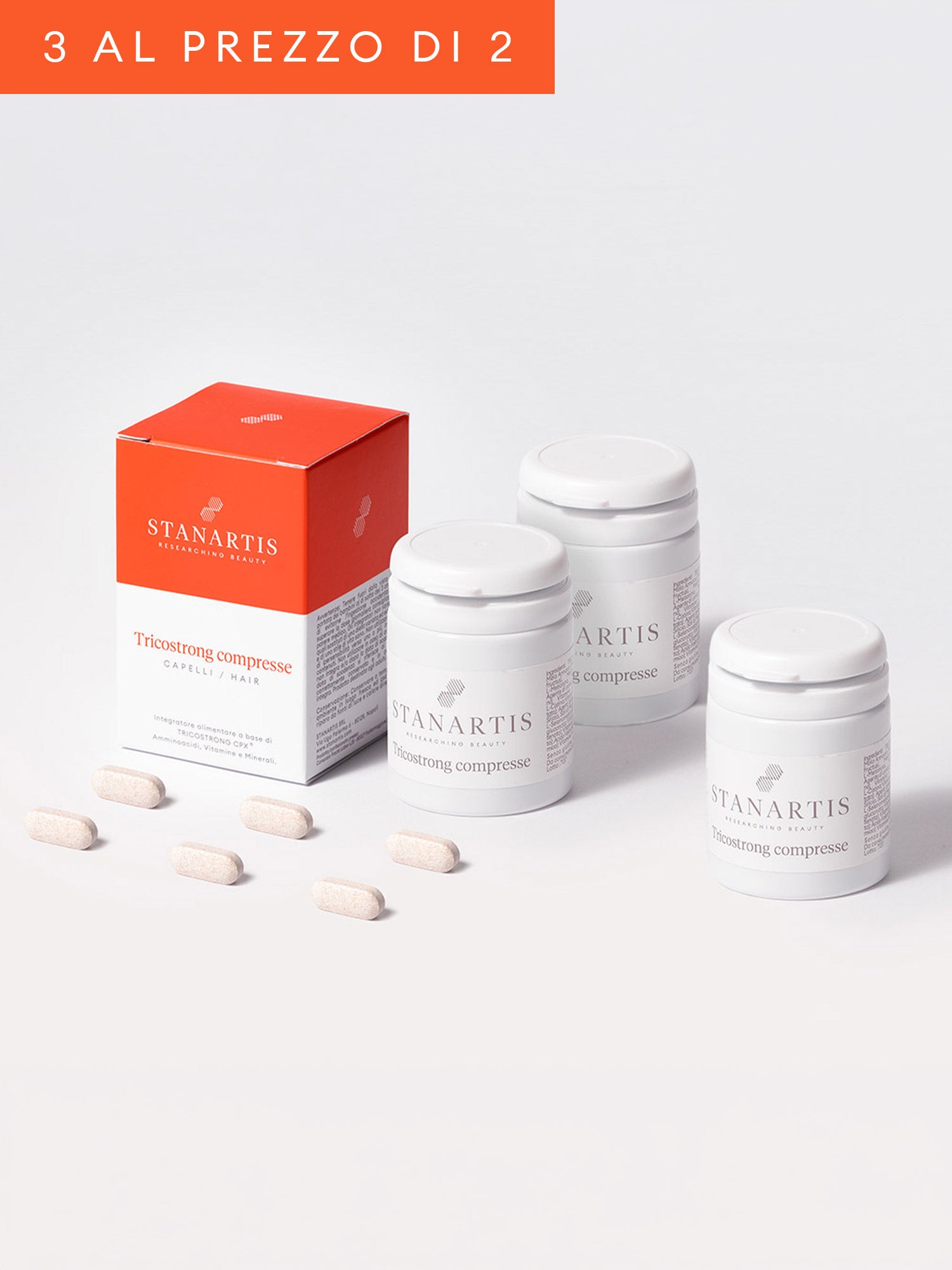 Tricostrong® Compresse per capelli – Protocollo 45 giorni