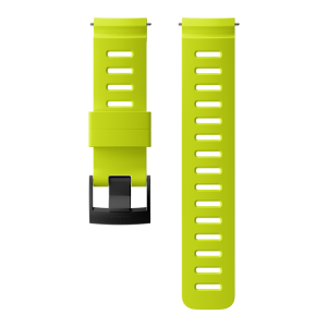 Cinturino Suunto Dive 1 in silicone lime/nero da 24 mm misura M