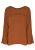 blusa con pieghe tinta unita EXSY 110220620 EXSY S Marrone Tegola