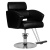 System Capelli Hs02 Sedia Barbiere Nero