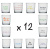 SET 12 BICCHIERI IN DIALETTO PIACENTINO