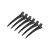Activeshop Pinze Per Parrucchieri In Carbonio E-15 6 Pz 11,5 Cm Nero