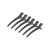 Activeshop E-32 Morsetti Per Parrucchiere 6 Pezzi 11,5 Cm Neri