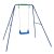 Altalena da giardino basic con struttura in metallo 220x190x176