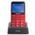 Panasonic kx-tu155 telefono cellulare ad utilizzo facilitato pulsanti grandi ampio schermo a colori da 2.4“ pulsante sos compatibile con apparecchi acustici base di ricarica rosso