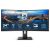 Philips monitor 346b1c gaming monitor curvo 34“ 21:9 wqhd, 100 hz, adaptive sync, multiview (pip, pbp), kvm e audio integrati, hdmi, display port, docking station usb-c, rj45, regolabile ergonomicamente, vesa