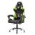 Itek gaming chair rhombus ff10 – tessuto, doppio cuscino, schienale reclinabile, nero verde