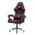 Itek gaming chair rhombus ff10 – tessuto, doppio cuscino, schienale reclinabile, nero rosso