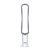 Dyson am07 ventilatore a piantana senza pale tecnologia air multiplier con telecomando bianco argento