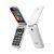 Brondi stone+ dual sim 2.4 clamshell flip attivo fotocamera tasti chiamata diretta torcia italia white