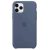 Apple iphone 11 pro cover in silicone colore blu