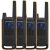 Motorola t82 extreme walkie talkie 16 canali raggio 10.000mt conf 4 pz.nero/arancio