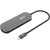 Emtec echubt650c hub usb type c con lettore si schede sd 3xporte usb -a 3.0 usb-c hdmi grey