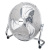 Termozeta ventilatore alta velocita` in metallo pale da 40 cm 90w finitura cromata
