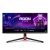 Aoc agon pro ag344uxm – monitor gaming da 34 pollici wqhd, 170 hz, 1 ms, g-sync, freesync premium, hdr1000 (3440×1440, hdmi 2.1, displayport, usb-c, usb hub) nero