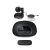 Logitech conference group kit per videoconferenza web cam 30fps zoom 10x + telefono vivavoce + telecomando colore nero