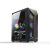 Machpower it-gmsc14 case gaming rgb atx micro-atx 1xstrisci led rgb pannello laterale in vetro temperato 2xusb-a 2.0 1xuysb-a 3.0 4xventole argb nero