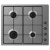 Candy piano cottura a gas 4 zone griglie smaltate accensione elettrica 60 cm inox sempre in perfette condizioni