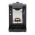 Faber slot inox macchina da caffe` a cialde 44 mm pressacialda in ottone telaio in metallo frontale in acciaio nero