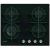 Candy cdk6gf4wekb piano cottura a gas 4 fuochi piano in vetro temperato nero