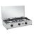 Cf parker 300accgp fornello a gas 3 fuochi in acciaio inox con coperchio
