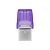 Kingston technology datatraveler microduo 3c chiavetta usb 256gb acciaio inossidabile-porpora