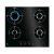 Electrolux egg64272k piano cottura a gas 4 fuochi piano in vetro nero