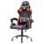 Itek gaming chair rhombus pf10 – pvc, doppio cuscino, schienale reclinabile, nero rosso