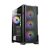 Antec ax90 case mid tower atx micro-atx itx pannello frontale in mesh pannello laterale in vetro temperato 2xusb 2.0 1xusb 3.0 4xventole 120mm argb nero