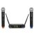 Karma kit microfono set-8202 uhf diversity 2 palm