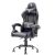 Itek gaming chair rhombus pf10 – pvc, doppio cuscino, schienale reclinabile, nero nero