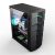 Machpower it-gmcs11 case gaming atx micro-atx pannello laterale in vetro temperato frontale led rgb 2xusb-a 2.0 1xusb-a 3.1xventola rgb nero