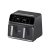 Dpm 801d twin friggitrice ad aria digitale doppio cestello 1700w capacita` 8 lt cotture indipendenti nero