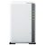 Synology diskstation nas chassis desktop cpu realtek rtd1619b 1.4ghz ram 1gb 2 bay hdd/ss 2.5/3.5 white