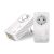 Strong powerline 600 v2 kit due adattatori 600 mbit/s 2 porte ethernet lan plug&play bianco