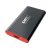 Emtec x210 elite ssd 256gb esterno portatile usb 3.2 10 gbit/s nero rosso