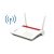 Avm fritz!box 6850 lte router wireless dual-band 2.4ghz-5ghz gigabit ethernet 3g 4g rosso-bianco