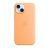 Apple iphone 15 custodia magsafe in silicone orange sorbet