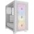 Corsair 3000d rgb airflow case per pc mid-tower vetro temperato- 3 ventole ar120 rgb – supporto di gpu a tre slot – spazio per alloggiare fino a 8 ventole da 120 mm – design con flusso d`aria elevato minitx/matx/atx bianco